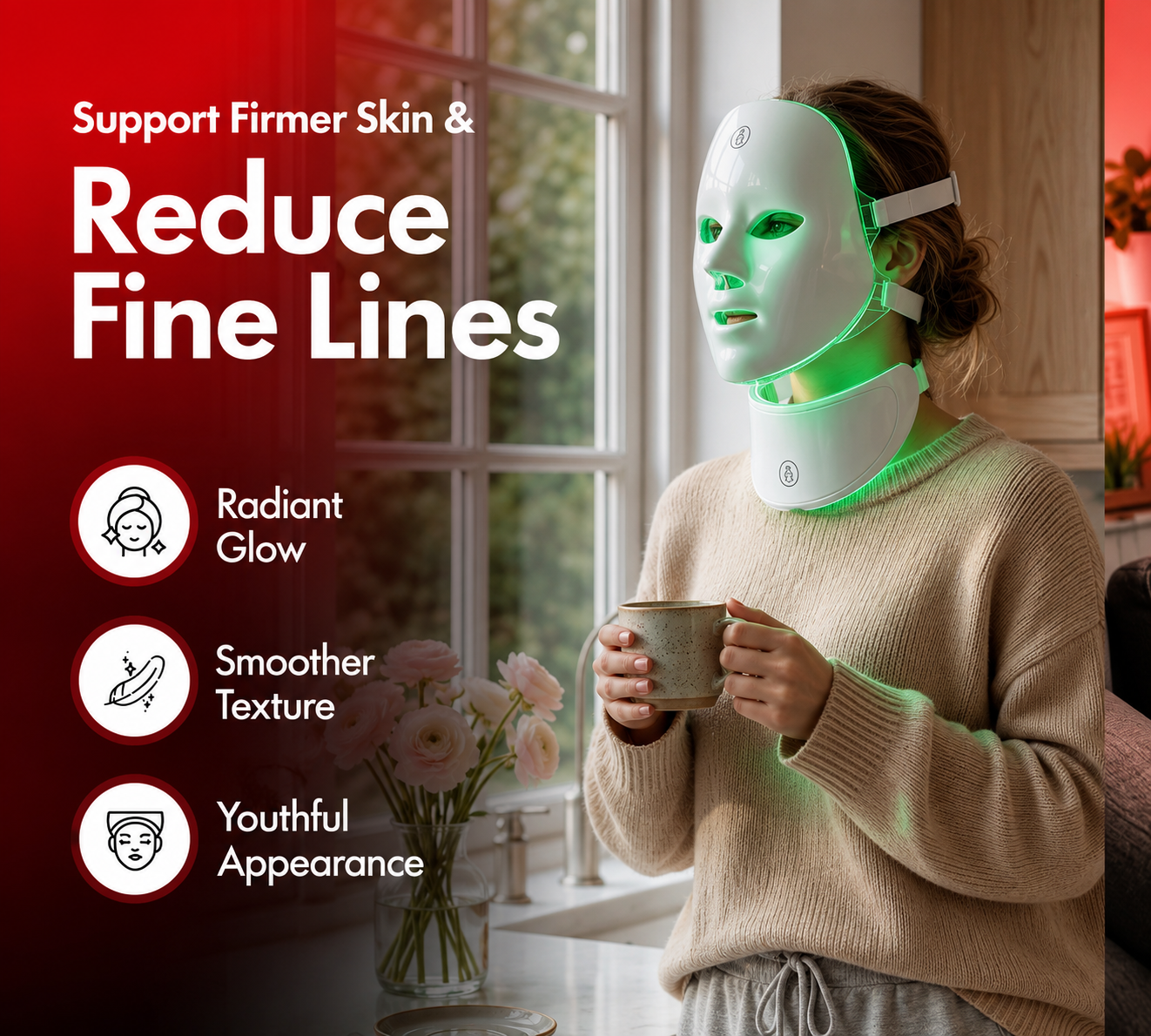 Dovira Pro LED Face & Neck Mask