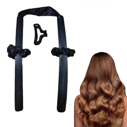 Heatless Hair Curlers For Long Hair, No Heat Silk Curls Headband Can To Sleep In Overnight, Soft Foam Hair Rollers, Curling Ribbon and Flexible