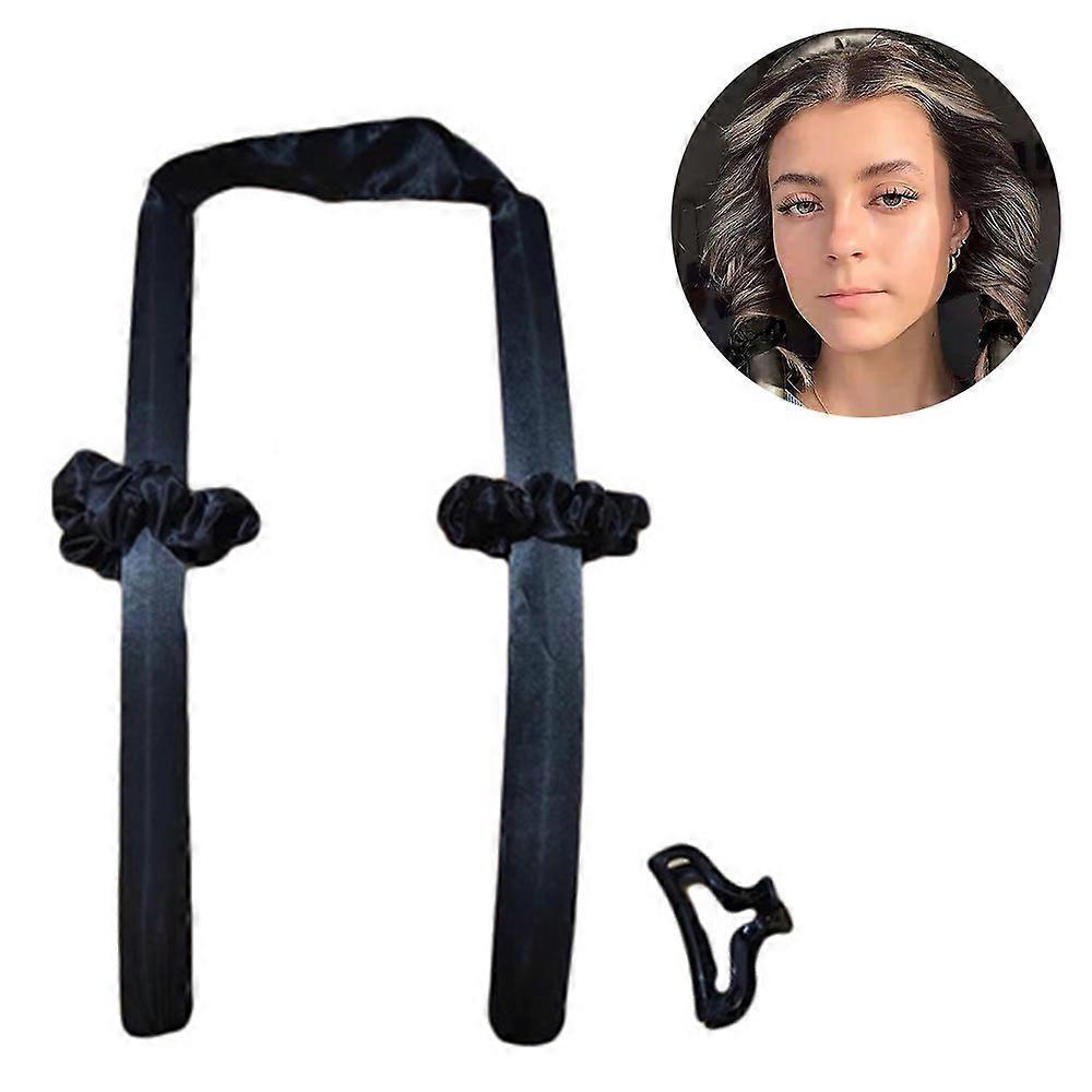 Heatless Hair Curlers For Long Hair, No Heat Silk Curls Headband Can To Sleep In Overnight, Soft Foam Hair Rollers, Curling Ribbon and Flexible